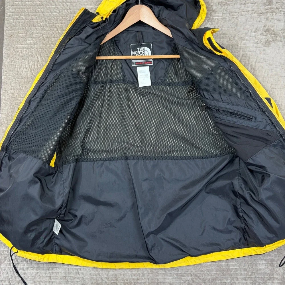 The North Face Summit Series Gore-Tex XCR Jacket Mens Medium Yellow Black Hooded